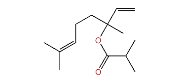 3,7-Dimethyl-1,6-octadien-3-yl isobutyrate